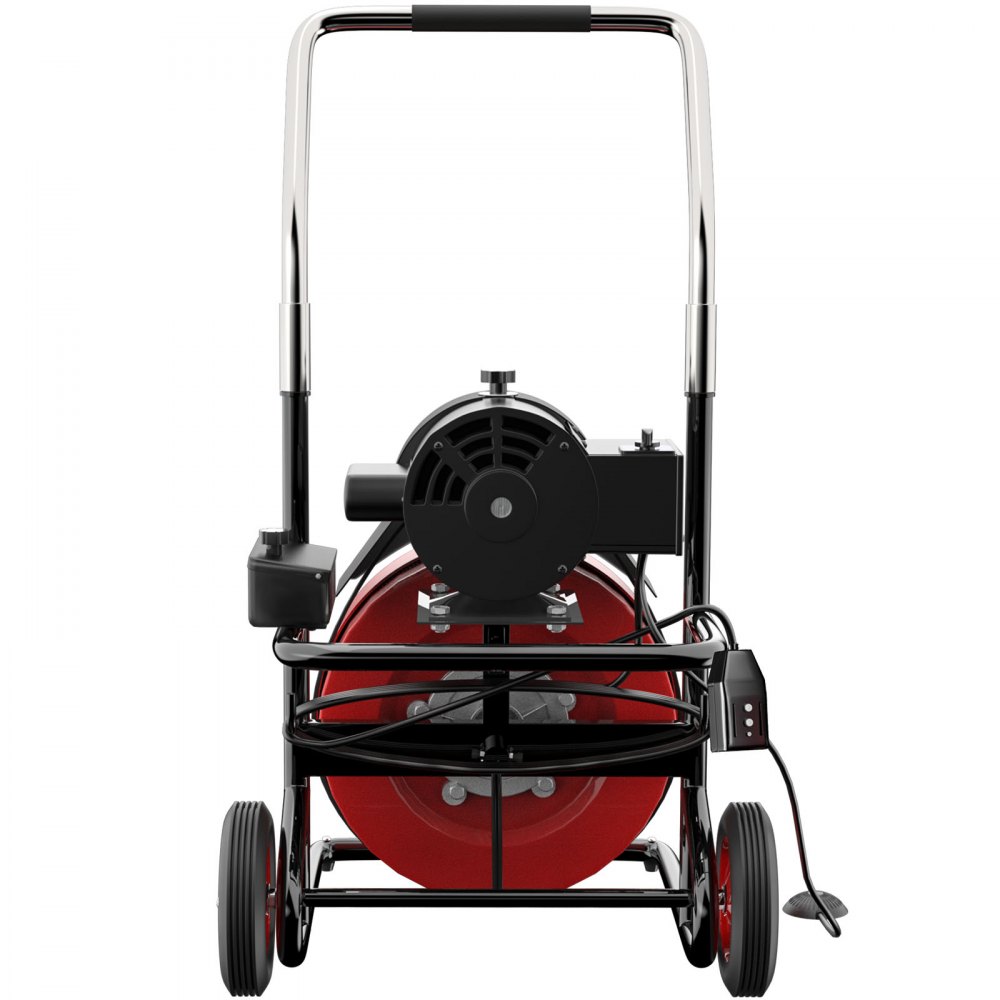 100' x 3/8" Drain Cleaner 370W Drain Cleaning Machine W/Cutter