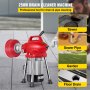 250W Electric Drain Cleaner Auger Pipe Cleaning Machine w/ Cutter