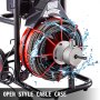 Sewer Machine Drain Cleaner 100ft 1/2" 370W Sewer Cleaning Clog w/ Cutters