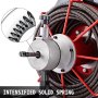 Sewer Machine Drain Cleaner 100ft 1/2" 370W Sewer Cleaning Clog w/ Cutters
