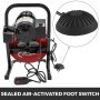 50' X 1/2" Electric Drain Cleaner Cleaning Machine Commercial Set W/ 5 Cutters