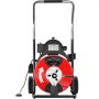 Čistič odpadů VEVOR 75 stop x 3/8 palce, vhodný pro trubky od 1-1/4 palce (32 mm) do 4 palců (100 mm), přenosný elektrický čistič odpadů se 2 sadami řezacích nástrojů