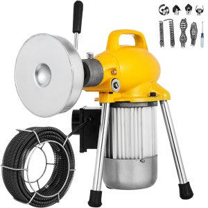 Sectional Drain Cleaning Machine 400W Drain Cleaner 20mx16mm & 5mx10mm  Cable