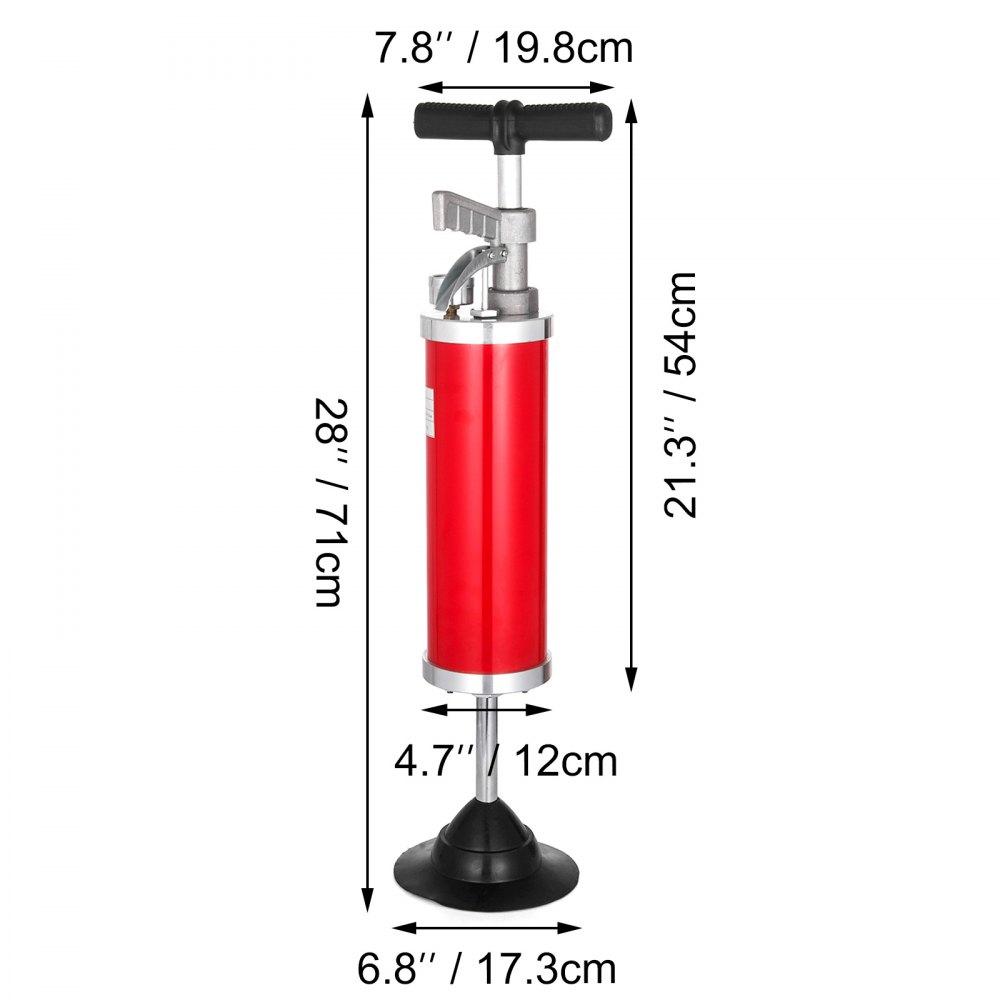 General Pipe Cleaners, Kinetic Water Ram, 4" Rubber Cone High Pressure
