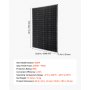 VEVOR 200W Monocrystalline Solar Panel, 23% High-Efficiency Mono PV Module with Stable MC4 Output & Aluminum Frame, IP65 Waterproof Solar Panel for Car Boat RV Flat Rooftop Off-Grid Applications