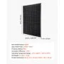 VEVOR 200W Monocrystalline Solar Panel, 23% High-Efficiency Mono PV Module with Stable MC4 Output & Aluminum Frame, IP65 Waterproof Solar Panel for Car Boat RV Flat Rooftop Off-Grid Applications