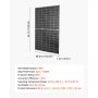 VEVOR 2PCS 400W Bifacial Solar Panels, 16BB N-Type Monocrystalline PV Module 24% Efficiency, IP65 Waterproof Solar Panel with MC4 Output & Aluminum Frame for Car Boat RV Flat Rooftop Off-Grid