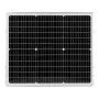 VEVOR 50W 12V Solar Battery Trickle Charger Maintainer, Mono Solar Panel Battery Charger with Upgraded MPPT Controller & Adjustable Mount Bracket, IP65 Waterproof for Car Boat RV Trailer House Roof