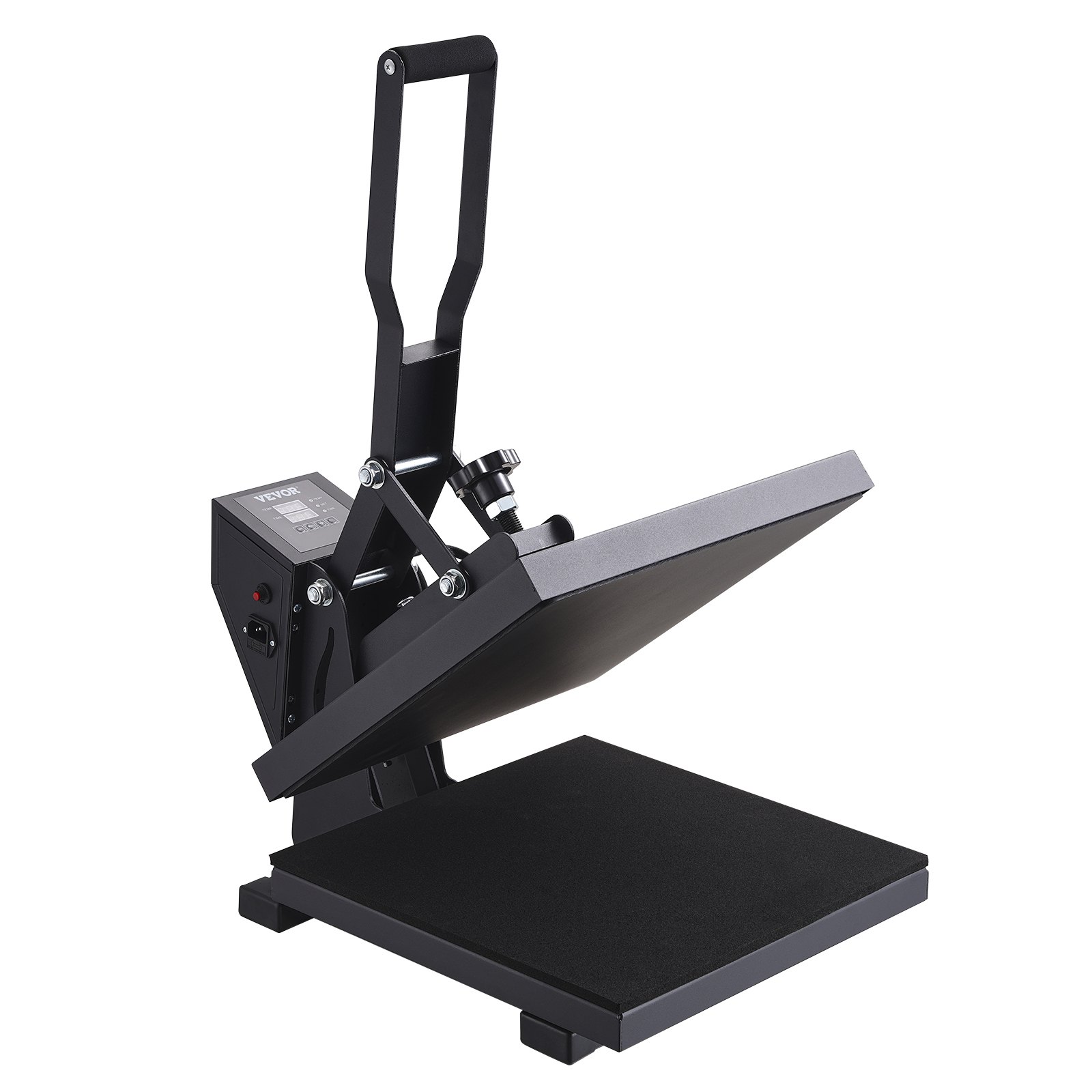 VEVOR Heat Press, 15 x 15 inch Heat Press Machine for T-shirts, Fast Heating, High Pressure for Digital Industrial-Quality Sublimation Printer for Heat Transfer Vinyl, 15" x 15", Black