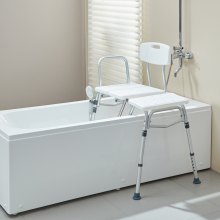VEVOR Tub Transfer Bench Bathtub Shower Seat for Senior Height Adjustable 400LBS