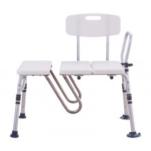 VEVOR Tub Transfer Bench Bathtub Shower Seat for Senior Height Adjustable 400LBS