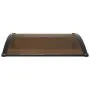 VEVOR Awnings for Door Entrance, 38 x 40 in, Exterior Front Door Window Awnings with Drainage & ABS Bracket, Rain Snow Sun Protection, Overhang Polycarbonate Door Canopy for Porch Patio, Brown