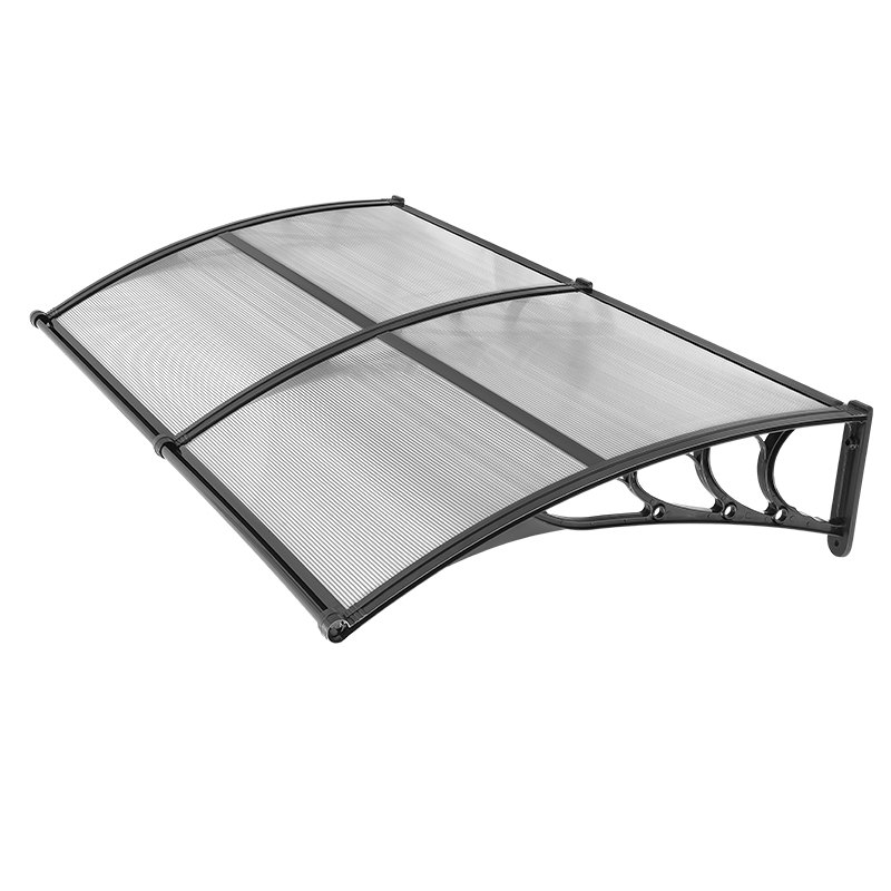 VEVOR Awnings for Door Entrance, 38 x 78 in, Exterior Front Door Window Awnings with Drainage & ABS Bracket, Rain Snow Sun Protection, Overhang Polycarbonate Door Canopy for Porch Patio, Clear