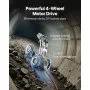 VEVOR Sewer Pipe Inspection Robot, 394FT Pipeline Detection Crawling Robot with 2MP Front/Rear Cameras & Touchscreen Tablet, IP68 Plumbing Camera with Lights & Distance Counter for Industrial Pipes