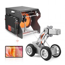 VEVOR Sewer Pipe Inspection Robot 394FT Plumbing Crawler with Front/Rear Camera