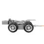 VEVOR Sewer Pipe Inspection Robot, 394FT/120m Pipeline Detection Crawling Robot with 2MP Front/Rear Camera & Touchscreen Tablet, IP68 Plumbing Camera with Lights & Distance Counter for Industrial Pipe