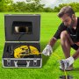VEVOR Sewer Camera, Pipe Inspection Camera 30M, Sewer Inspection Video Camera 7” Monitor Pipeline Inspection Camera Drain Camera Industrial Endoscope HD DVR Recorder with 8GB Card