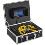 VEVOR Sewer Camera, Pipe Inspection Camera 30M, Sewer Inspection Video Camera 7” Monitor Pipeline Inspection Camera Drain Camera Industrial Endoscope HD DVR Recorder with 8GB Card