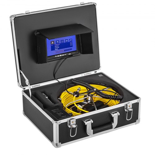 30m Sewer Waterproof Camera 9"Lcd Drain Pipe Pipeline Inspection System With Dvr