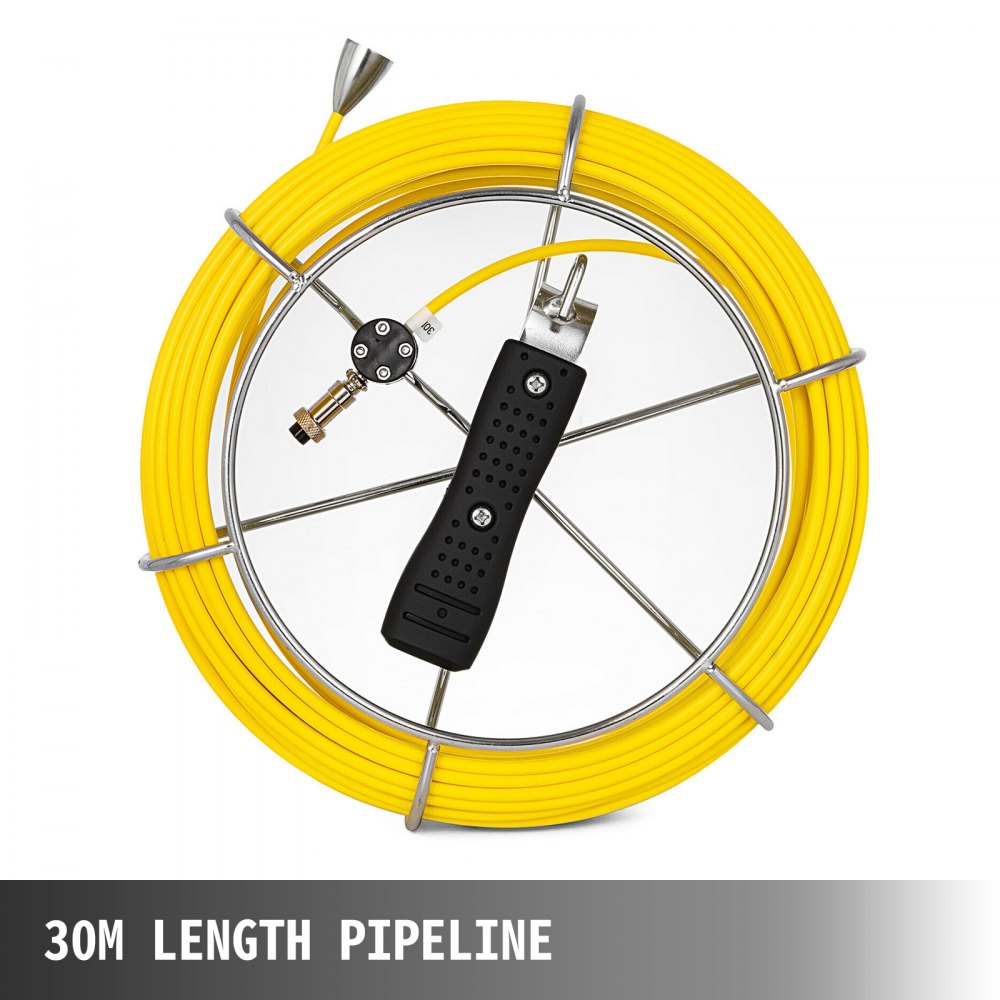 30m Sewer Waterproof Camera 9"Lcd Drain Pipe Pipeline Inspection System With Dvr