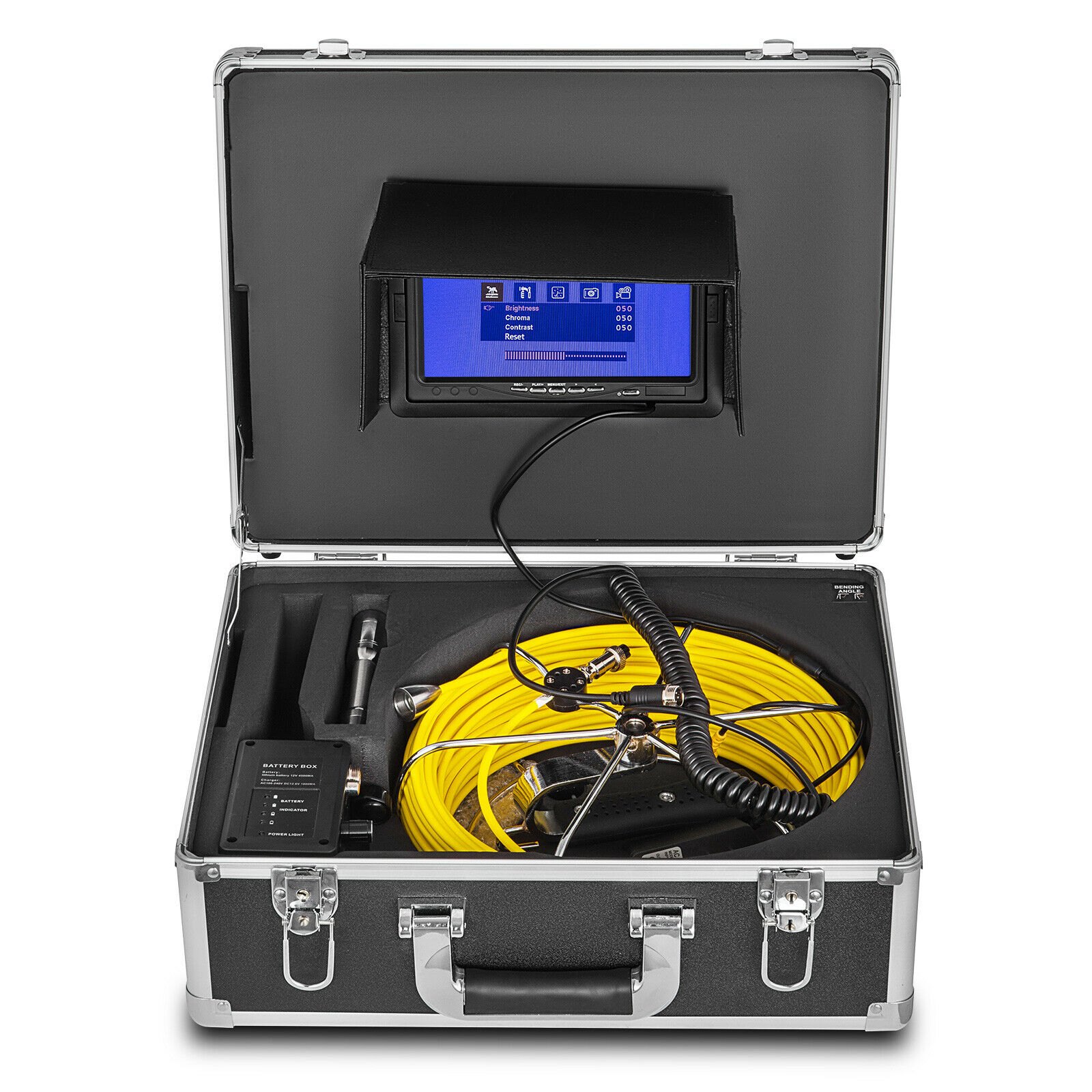 30m Sewer Waterproof Camera 9"Lcd Drain Pipe Pipeline Inspection System With Dvr