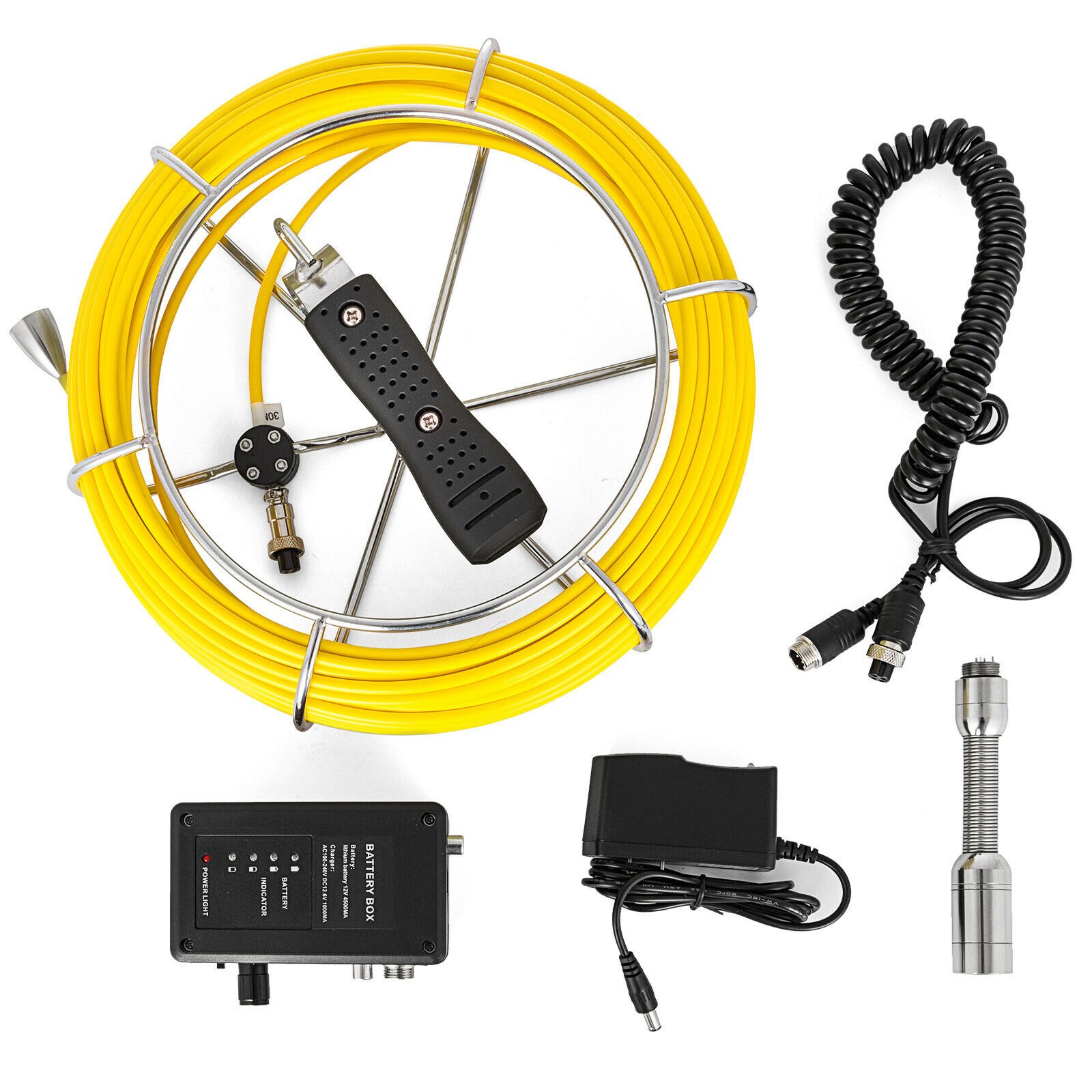 30m Sewer Waterproof Camera 9"Lcd Drain Pipe Pipeline Inspection System With Dvr