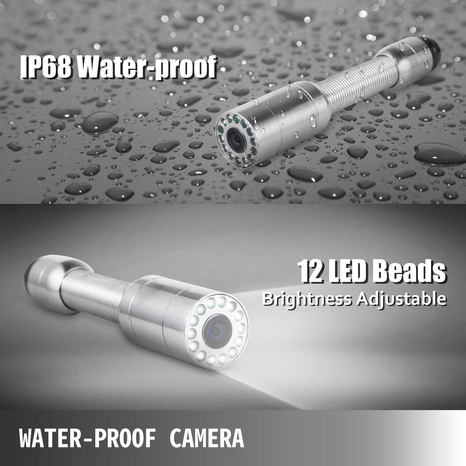 30m Sewer Waterproof Camera 9"Lcd Drain Pipe Pipeline Inspection System With Dvr