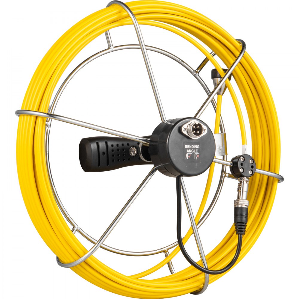 30m Length Pipe Inspection Camera Cable w/Handle System Sewer Drain Pipeline