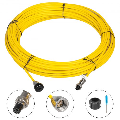 30M Length Pipe Inspection Camera Cable Sewer Drain Pipeline Wire Cord