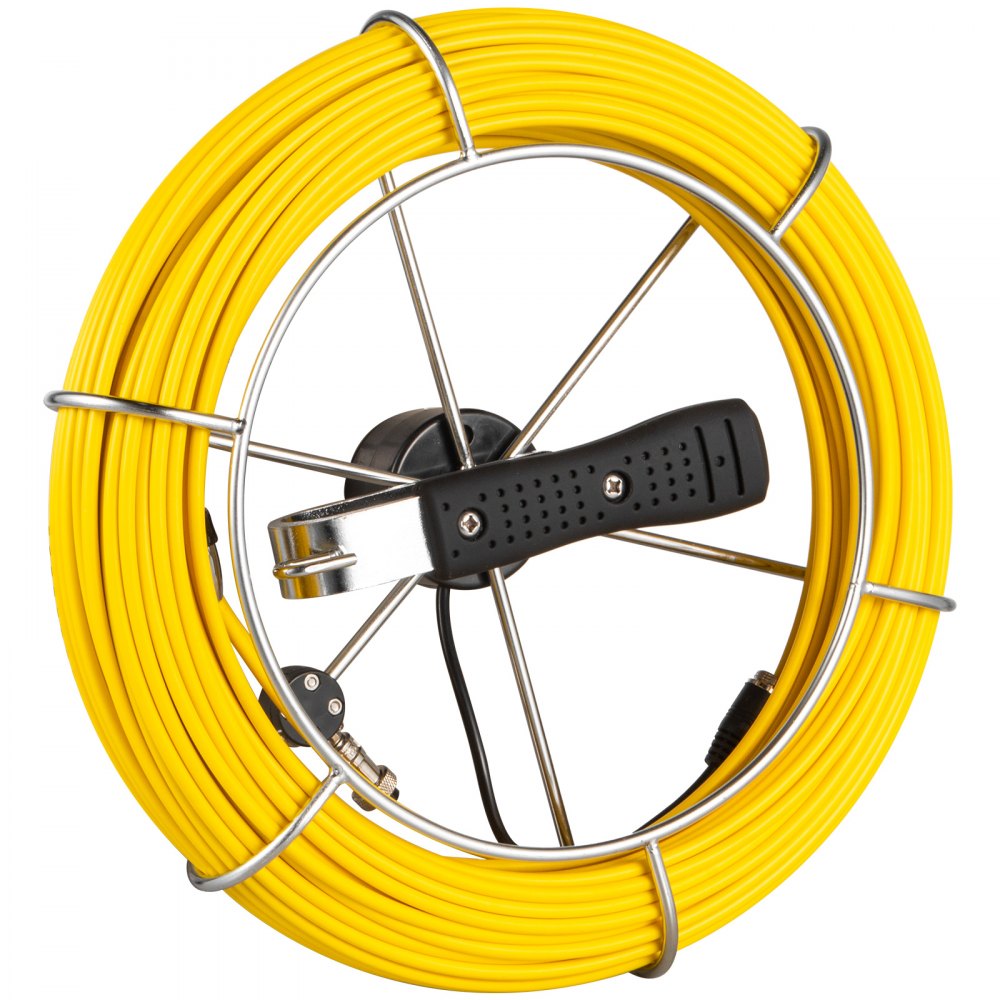 50m Length Pipe Inspection Camera Cable With Handle System Sewer Drain Pipeline