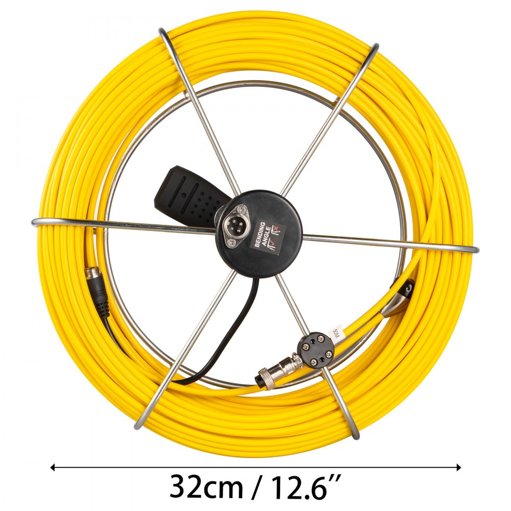 50m Length Pipe Inspection Camera Cable With Handle System Sewer Drain Pipeline
