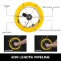50m Length Pipe Inspection Camera Cable With Handle System Sewer Drain Pipeline