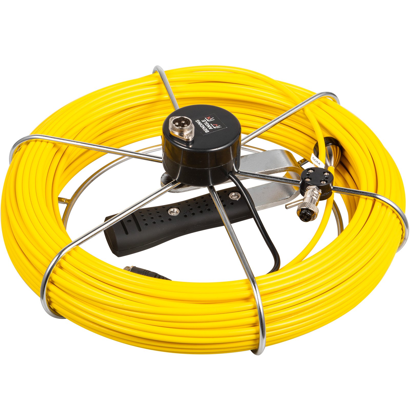 50m Length Pipe Inspection Camera Cable w/Handle System Sewer Drain Pipeline