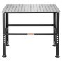 VEVOR svejsebord 36" x 24", 800LBS kapacitet svejsearbejdsbord, kraftig arbejdsbænk med 0,63" fiksturhuller og skridsikre fodpuder til svejsemontering og reparationsarbejde