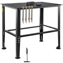 VEVOR Welding Table 36" x 24" 800LBS Welding Workbench Table with Fixture Holes