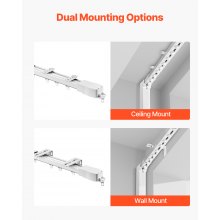 VEVOR Smart Electric Curtain Track Automated Curtain Track System 71-118 inch