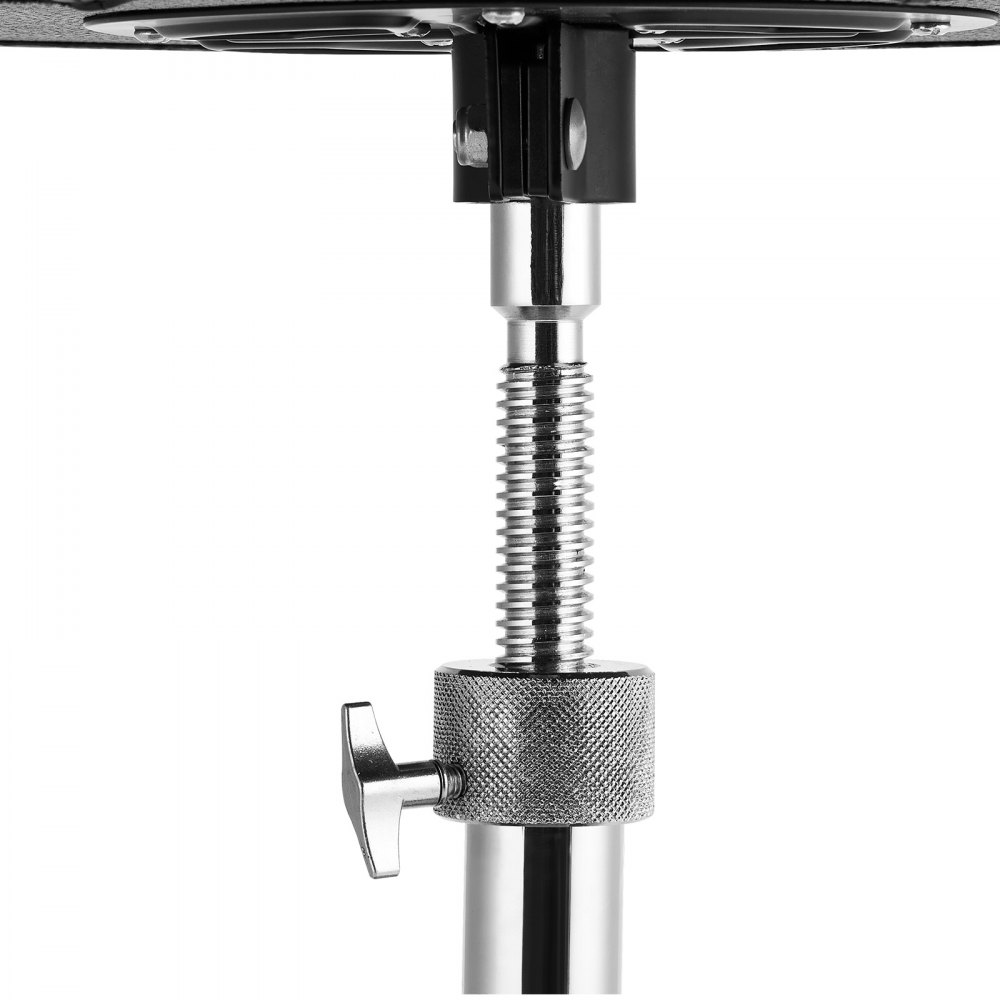 VEVOR Hydraulic Saddle Drum Throne, 19.3-25.2 in / 490-640 mm Height Adjustable, Padded Drum Stool Seat with Anti-Slip Feet Drumsticks 500 lbs / 227 kg Max Weight Capacity, 360° Swivel for Drummers