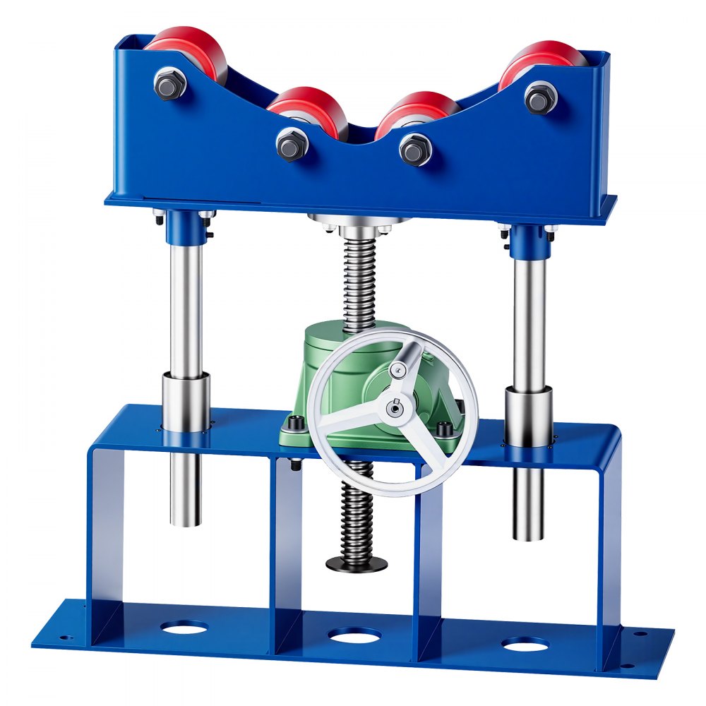 VEVOR Rotary Welding Positioner Roller, 2500LBS Heavy-Duty Pipe Stand, Fits 2"-36" Pipes, 16"-23" Adjustable Height, 4 PU Rollers, Worm Gear Lifting for Large Pipe Welding, Processing & Rotation