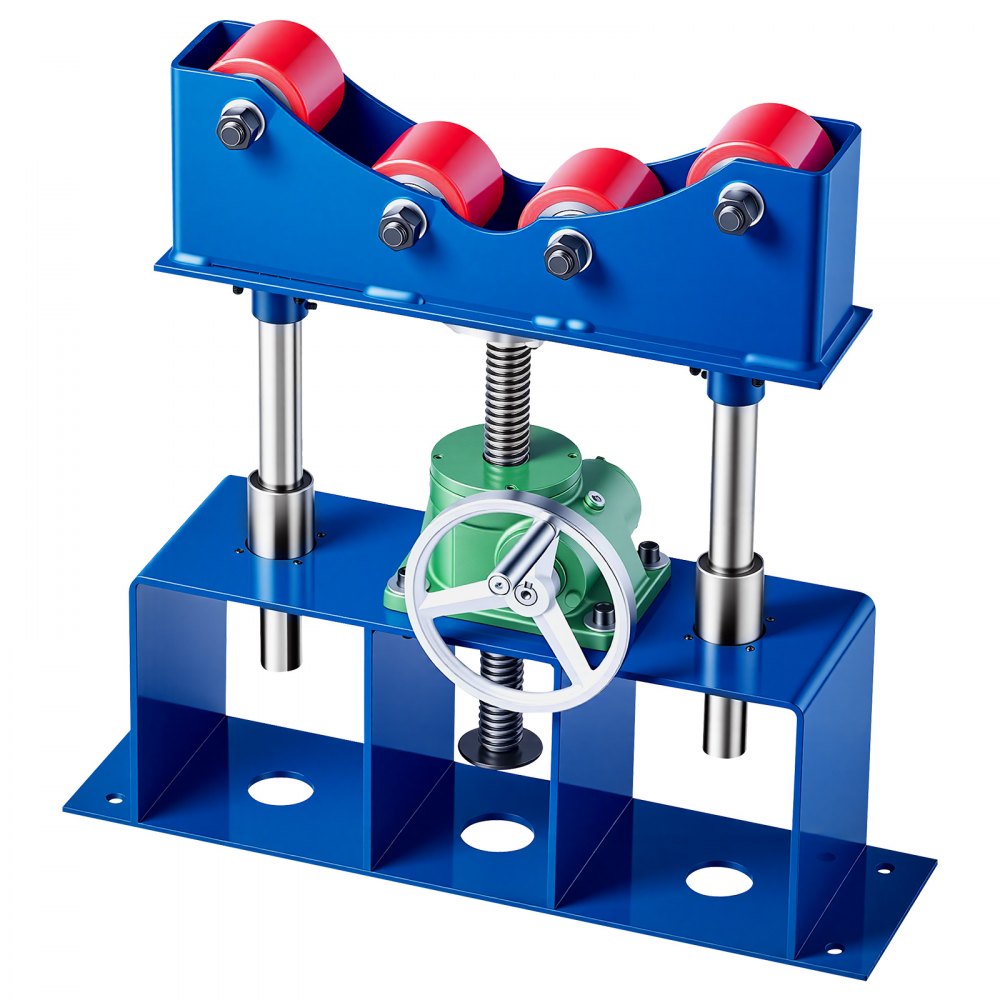 VEVOR Rotary Welding Positioner Roller, 2500LBS Heavy-Duty Pipe Stand, Fits 2"-36" Pipes, 16"-23" Adjustable Height, 4 PU Rollers, Worm Gear Lifting for Large Pipe Welding, Processing & Rotation