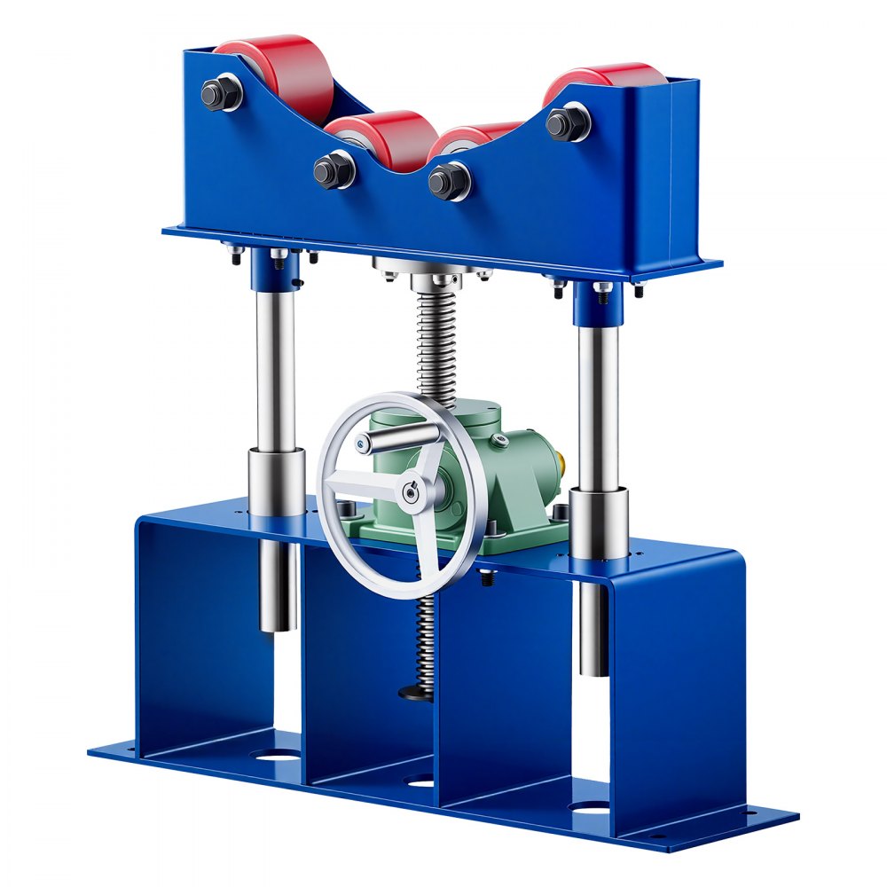 VEVOR Rotary Welding Positioner Roller, 2500LBS Heavy-Duty Pipe Stand, Fits 2"-36" Pipes, 16"-23" Adjustable Height, 4 PU Rollers, Worm Gear Lifting for Large Pipe Welding, Processing & Rotation