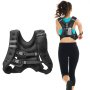 Chaleco lastrado de 20 libras VEVOR para hombres y mujeres, equipo de entrenamiento para entrenamiento de fuerza