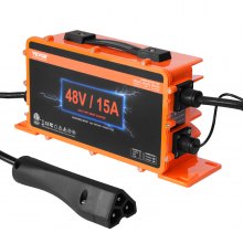 Carregador de bateria inteligente para carrinho de golfe VEVOR 48 volts 15 AMP para EZGO TXT RXV IP67 ETL