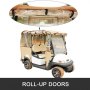 VEVOR Caja para carrito de golf, cubierta para carrito de golf para 4 personas, Fairway Deluxe de 4 lados, caja de conducción impermeable 300D con ventanas transparentes, apto para EZGO, Club Car, carrito Yamaha (techo de hasta 78,7 pulgadas de largo)