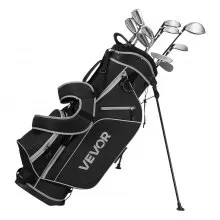 VEVOR 12-Piece Men's Golf Set Right Handed 460CC Driver Irons Putter & Bag
