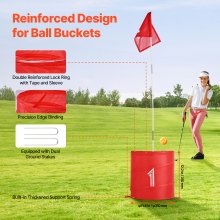 Backyard Golf Game 3 Hole Portable Outdoor Bucket Golf Game for Kids and Adults