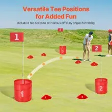 Backyard Golf Game 6 Hole Portable Outdoor Bucket Golf Game for Kids and Adults