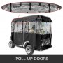 VEVOR Golf Cart Enclosure, 4-Person Golf Cart Cover, 4-Sided Fairway Deluxe, 300D Waterproof Driving Enclosure with Transparent Windows, Fit for EZGO, Club Car, Yamaha Cart