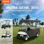 VEVOR Golf Cart Enclosure 86'', 4-Person Golf Cart Cover, 4-Sided Fairway Deluxe, 300D Waterproof Driving Enclosure with Transparent Windows, Fit for EZGO, Club Car, Yamaha Cart