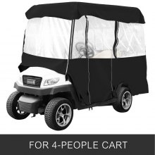 VEVOR Golf Cart Enclosure 86'', 4-Person Golf Cart Cover, 4-Sided Fairway Deluxe, 300D Waterproof Driving Enclosure with Transparent Windows, Fit for EZGO, Club Car, Yamaha Cart