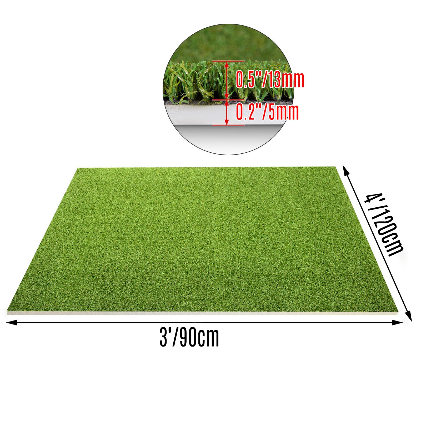 Nueva alfombrilla de golf para patio trasero de 3 x 4 pies para entrenamiento residencial